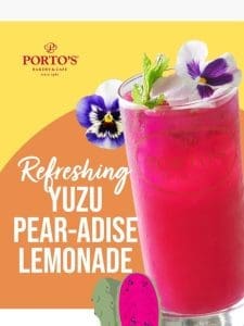 Sip into Summer with Our Yuzu Pear-Adise Lemonade! ☀️