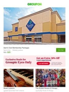 Snag a Sam’s Club Membership for only $25!