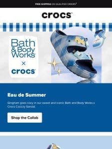 Soak in the summer with Bath and Body Works + Crocs!