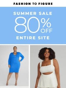 Something to SALE-abrate: 80% OFF EVERYTHING!