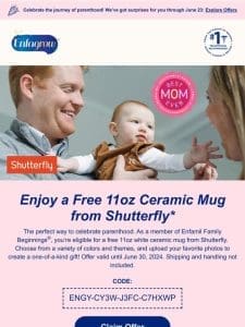 Special delivery: FREE Shutterfly ceramic mug.