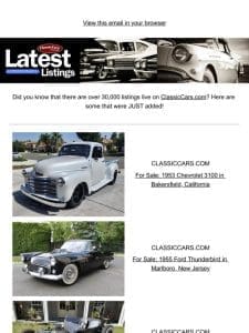 Speed through these listings to find your classic car!