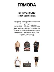 Sprayground is added to our SALE