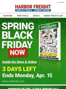 Spring Black Friday – HUGE SALE – 3 Days Left