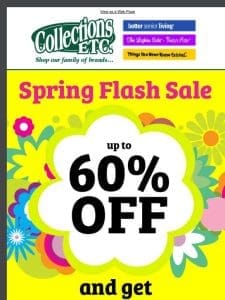 ? Spring Flash Sale: Up to 60% Off! ?