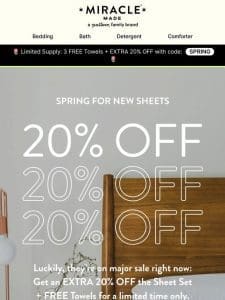 Spring is officially here: let’s celebrate with a SALE