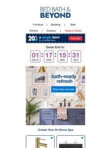 Squeaky-Clean Savings on the Latest in Bath