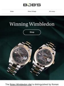 Staff Picks: Rolex Wimbledon Edition