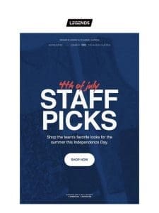 Staff Picks for the 4th