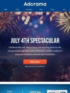 Stars， Stripes & Savings: July 4th Deals!