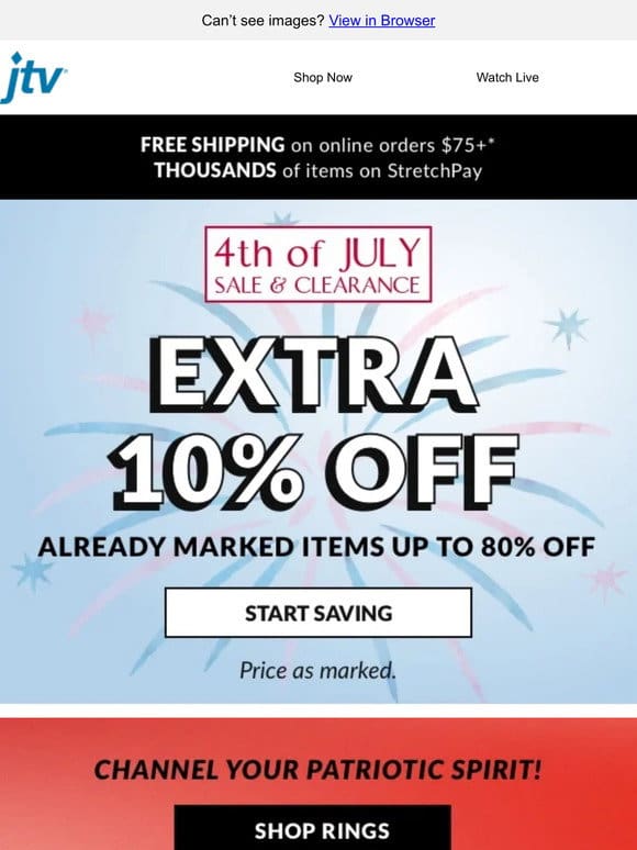 Stars， Stripes & Savings