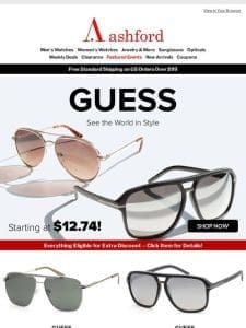 Steal the Deal: Guess Sunglasses as Low as $12.74!