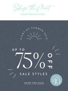 Styles Up to 75% Off ??