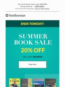 Summer Book Sale ENDS Tonight!