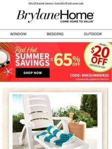 Summer Essentials on SALE: Outdoor， Bedding & More