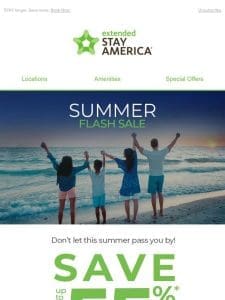 Summer Flash Sale Savings up to 55%!