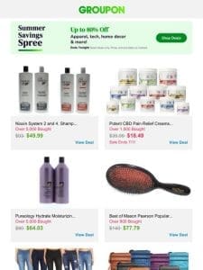 Summer Savings Spree Alert + Up To 80% Off