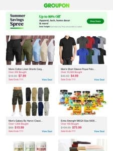 Summer Savings Spree Alert + Up To 80% Off