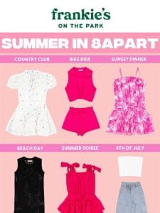 Summer in 8apart: New Arrivals for Teens!