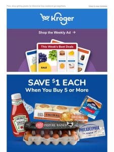 Summer-ready Weekly Ad Deals ??? | SAVE $1 Each on 5+ | Grilling Essentials