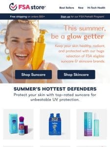 Summer skin saviors: FSA eligible SPF & skincare