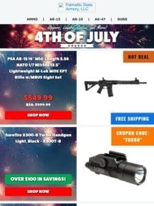 Sun’s Out ☀️， Gun Deals Out! | HUGE 4th of July Savings On Franklin Armory Binary Triggers & Geissel