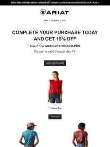 Surprise! Take 15% Off Your Purchase