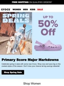 Swing Into Spring with 50% off ??