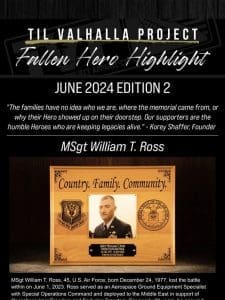 T.V.P. Fallen Hero Newsletter