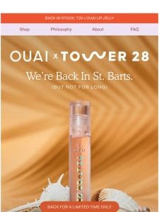 T28 x OUAI LIP JELLY IS BACK