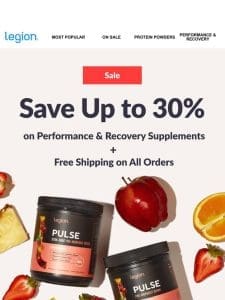 [THIS WEEK ONLY] Performance & recovery supplements on sale