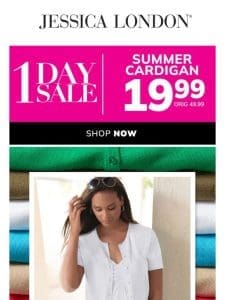 TODAY ONLY ?? Your Perfect Summer Cardigan， ONLY 19.99!