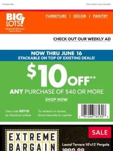 ? TWO coupons inside! Stack them to save on existing deals!