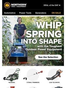 Tackle Any Task: Shop Outdoor Power Equipment!