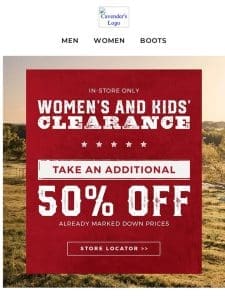 Take An Additional 50% Off NOW