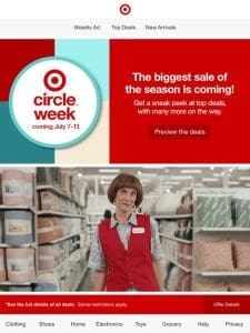 Target Circle Week starts 7/7!