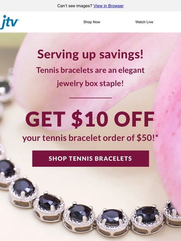Tennis bracelets worthy of the