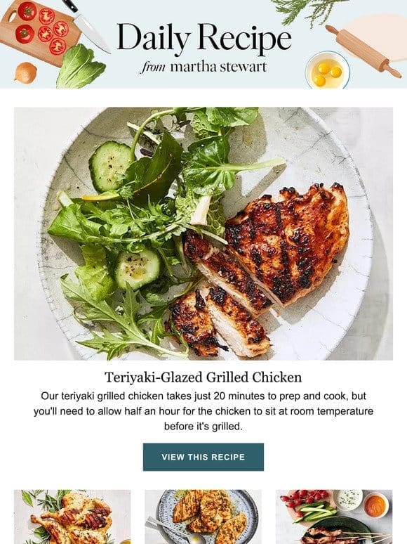 Teriyaki-Glazed Grilled Chicken