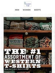 The #1 Assortment of Western T-Shirts