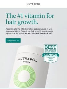 The #1 vitamin for hair growth.