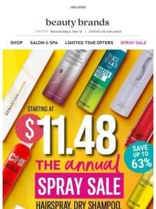 ? The $11.48 Annual Spray Sale is HERE!