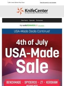 The 4th of July Sale Continues!