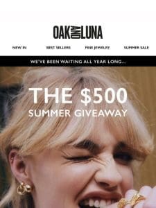 The $500 Summer Giveaway✨