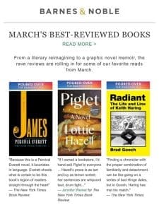 The Best-Reviewed Books of March