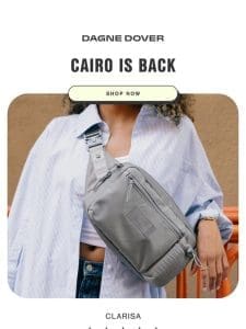 The Cairo Sling Bag is restocked.