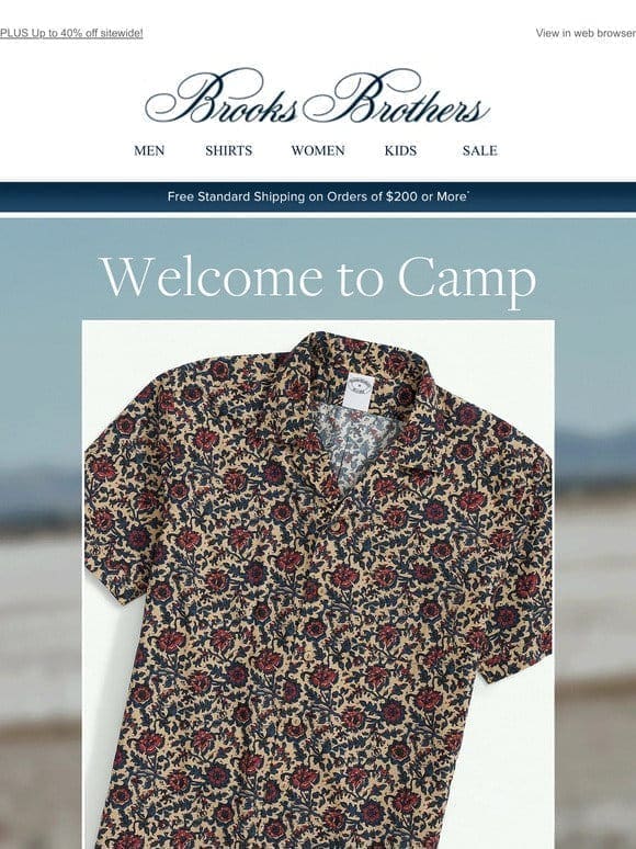 The Camp Shirt = summer perfection: 40% off 3 or more shirts