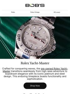 The Captain’s Choice: Discover the Iconic Rolex Yacht-Master