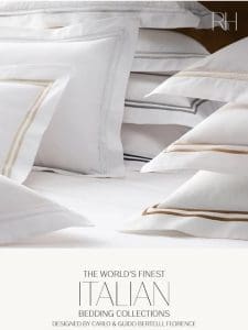 The Finest Bedding Is Made in Italy. Explore Collections by Carlo Bertelli.