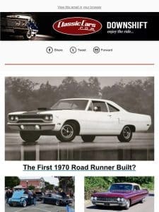 The First 1970 Road Runner Built?