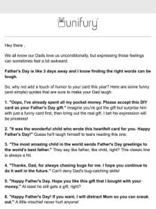 The Funniest Sayings for Your Father’s Day Card